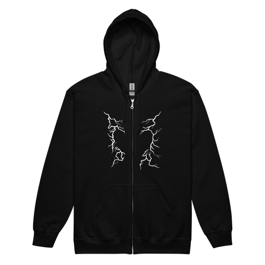 Unisex Broken Heart Zip Hoodie